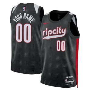 Portland Trail Blazers Nike Unisex 2024/25 Custom Swingman Jersey Authentique City Edition Black