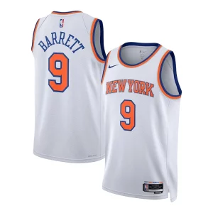 RJ Barrett New York Knicks Nike Notable Unisex Swingman Jersey Association Edition White
