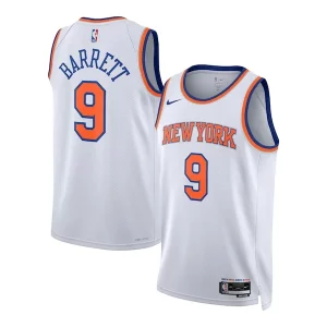 RJ Barrett New York Knicks Nike Unisex Swingman Jersey Association Edition White Sophistiqué