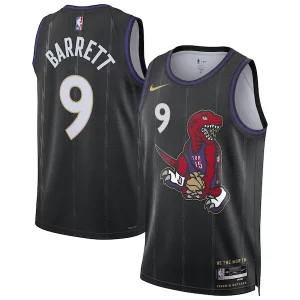 RJ Barrett Toronto Raptors Dashing Nike Unisex 2024/25 Swingman Player Jersey City Edition Black