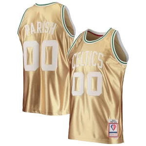 Robert Parish Boston Celtics Confortable 75th Anniversary 1985/86 Hardwood Classics Swingman Jersey Gold