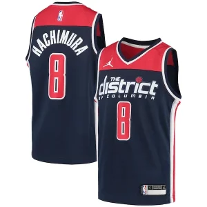 Rui Hachimura Washington Wizards Jordan Brand Youth 2020/21 Swingman Player Jersey Tendance Statement Edition Navy