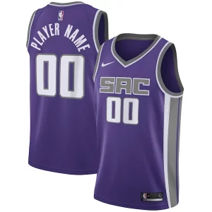 Sacramento Kings Collectible Nike Swingman Custom Jersey Purple Icon Edition