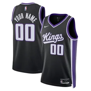 Sacramento Kings Uniques Nike Unisex Swingman Custom Jersey Icon Edition Black