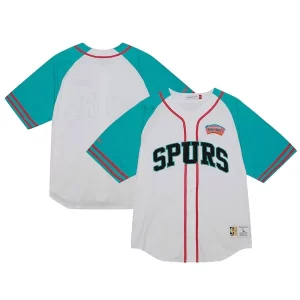San Antonio Spurs Practice Luxueux Day Baseball Jersey White