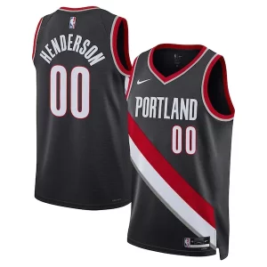Scoot Henderson Portland Trail Blazers Nike Éclatant Unisex 2023 NBA Draft Swingman Jersey Icon Edition Black