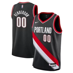 Scoot Henderson Portland Trail Blazers Nike Youth Swingman Jersey Icon Bold Edition Black