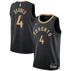 Scottie Barnes Toronto Raptors Nike Unisex Confortable 2022/23 Swingman Jersey City Edition Black