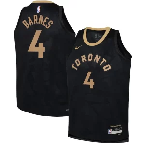 Scottie Barnes Éclatant Toronto Raptors Nike Youth 2022/23 Swingman Jersey City Edition Black