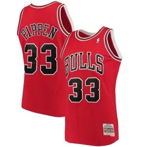 Scottie Pippen Chicago Bulls 1997/98 Vibrant Big & Tall Hardwood Classics Swingman Jersey Red