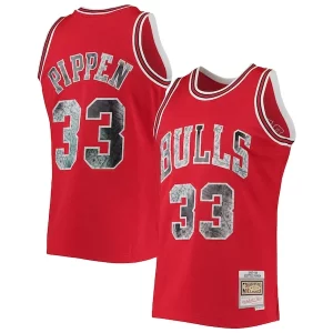 Scottie Pippen Chicago Bulls 1997/98 Hardwood Captivant Classics NBA 75th Anniversary Diamond Swingman Jersey Red