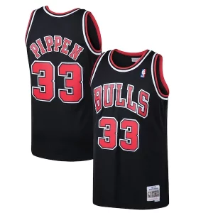 Scottie Pippen Chicago Bulls 1997/98 Luxueux Hardwood Classics Swingman Jersey Black/White