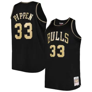 Scottie Pippen Chicago Bulls Big & Tall Hardwood Classics 1997/98 Swingman Jersey Premium Black