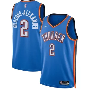 Shai Gilgeous Alexander Oklahoma City Thunder Nike Unisex Classique Swingman Jersey Icon Edition Blue