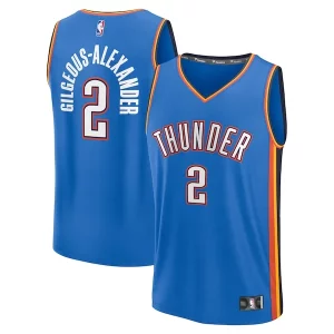 Shai Gilgeous Alexander Oklahoma City Luxueux Thunder Youth Fast Break Replica Player Jersey Icon Edition Blue