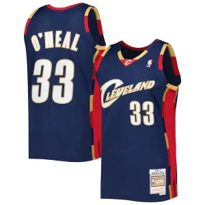 Shaquille O'Neal Cleveland Magnifique Cavaliers Hardwood Classics 2009/10 Jersey Navy