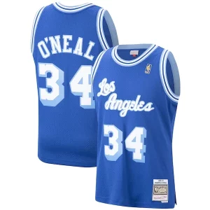 Shaquille O'Neal Los Angeles Lakers Prime Hardwood Classics Swingman Jersey Royal/Purple/Gold