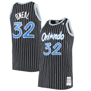 Shaquille O'Neal Orlando Authentique Magic Big & Tall Hardwood Classics Jersey Black