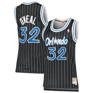 Shaquille O'Neal Orlando Magic Women's 1995/96 Hardwood Classics Personalisable Swingman Jersey Black