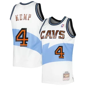 Shawn Kemp Cleveland Cavaliers Hardwood Classics Swingman Jersey White Sophistiqué