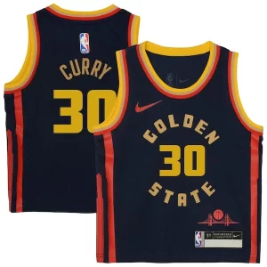 Stephen Curry Golden State Warriors Nike Preschool 2024/25 Swingman Player Jersey City Exceptionnel Edition Navy