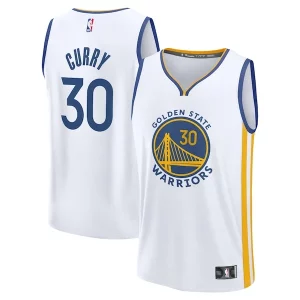 Stephen Curry Exclusif Golden State Warriors Youth Fast Break Replica Player Jersey Association Edition White