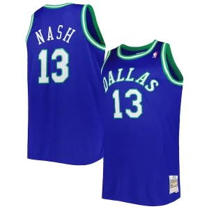 Steve Nash Dallas Mavericks Big Haut de gamme & Tall Hardwood Classics 1998/99 Swingman Jersey Blue