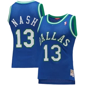 Steve Classique Nash Dallas Mavericks Women's 1998/99 Hardwood Classics Swingman Jersey Blue