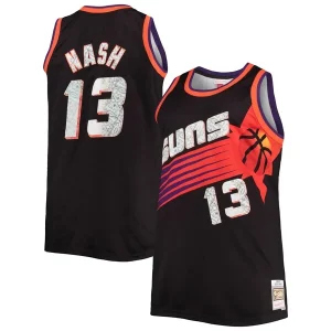 Steve Nash Phoenix Suns Big & Tall 1996/97 NBA Éclatant 75th Anniversary Diamond Swingman Jersey Black