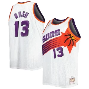 Steve Nash Phoenix Suns Big & Tall Dashing Hardwood Classics 1996/97 Swingman Jersey White/Black