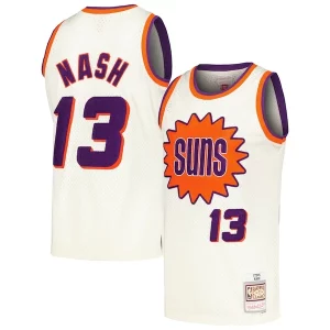 Steve Nash Phoenix Suns Chainstitch Swingman Tendance Jersey Cream