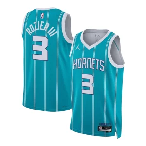 Terry Rozier Charlotte Hornets Jordan Brand Unisex Swingman Jersey Association Edition Élégant Teal