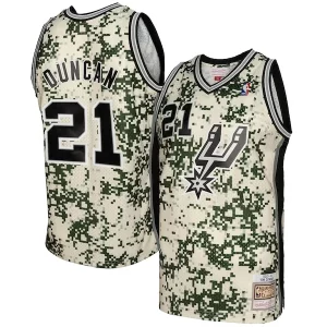 Tim Duncan Vibrant San Antonio Spurs 2013/14 Swingman Jersey Camo