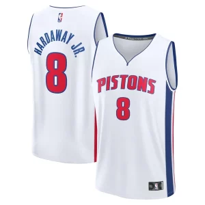 Tim Hardaway Jr. Éclatant Detroit Pistons Youth Fast Break Replica Player Jersey Association White Edition