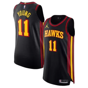 Trae Young Atlanta Hawks Jordan Brand Authentic Unique Player Jersey Statement Edition Black