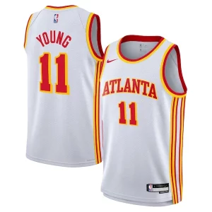 Trae Young Atlanta Hawks Nike Youth Swingman Éclatant Jersey Association Edition White