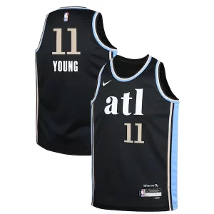 Trae Young Atlanta Hawks Nike Youth Swingman Replica Jersey Unique City Edition Black
