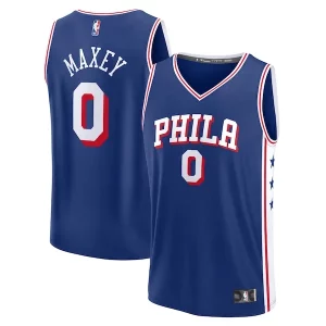 Tyrese Maxey Notable Philadelphia 76ers Big & Tall Fast Break Jersey Icon Edition Royal