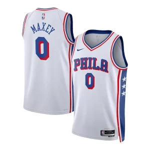Tyrese Maxey Philadelphia 76ers Nike Unisex Swingman Jersey Association Edition Unique White