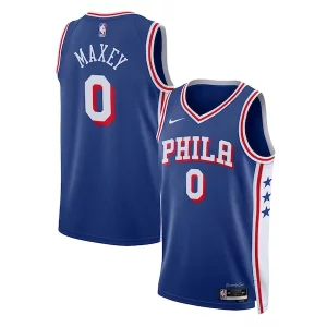 Tyrese Maxey Philadelphia Charming 76ers Nike Unisex Swingman Jersey Icon Edition Royal