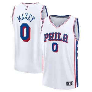Tyrese Maxey Philadelphia 76ers Youth Fast Break Replica Confortable Player Jersey Association Edition White