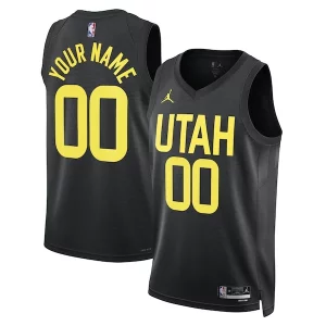 Utah Jazz Jordan Brand Unisex 2022/23 Haut de gamme Swingman Custom Jersey Statement Edition Black