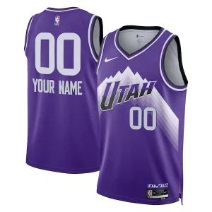 Utah Jazz Nike Unisex 2023/24 Custom Swingman Jersey Purple City Premium Edition