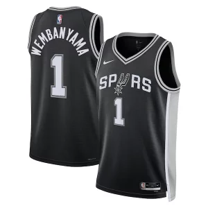 Victor Wembanyama San Antonio Spurs Nike Unisex 2023 Éclatant NBA Draft First Round Pick Swingman Jersey Icon Edition Black