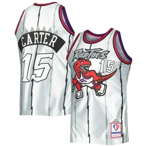 Vince Carter Toronto Raptors 1998/99 Hardwood Classics 75th Tendance Anniversary Swingman Jersey Platinum