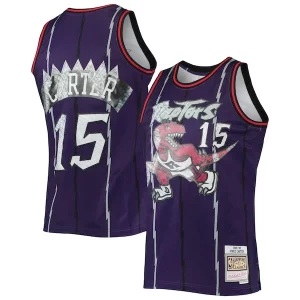 Vince Carter Toronto Raptors 1998/99 Hardwood Classics NBA 75th Anniversary Exquisite Diamond Swingman Jersey Purple