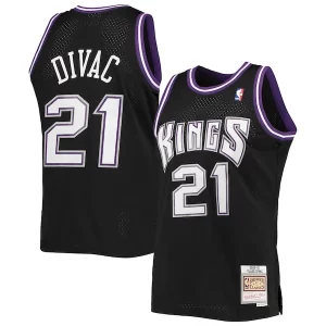 Vlade Divac Sacramento Kings 2000/01 Hardwood Classics Swingman Exquisite Jersey Black
