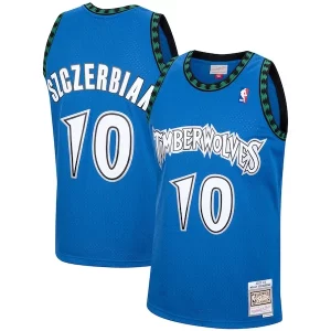 Wally Szczerbiak Exclusif Minnesota Timberwolves 2001/02 Hardwood Classics Swingman Jersey Blue