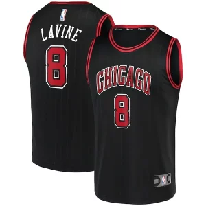 Zach LaVine Chicago Bulls Gracieux Fast Break Team Replica Jersey Black Statement Edition