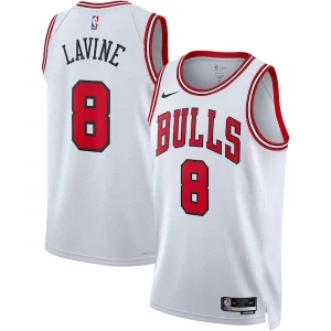 Zach LaVine Chicago Admirable Bulls Nike Unisex Swingman Jersey Association Edition White/Red